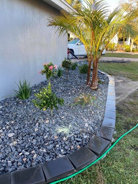 Complete Tear Out & Install of Front Landscape Beds in Punta Gorda, FL (1)